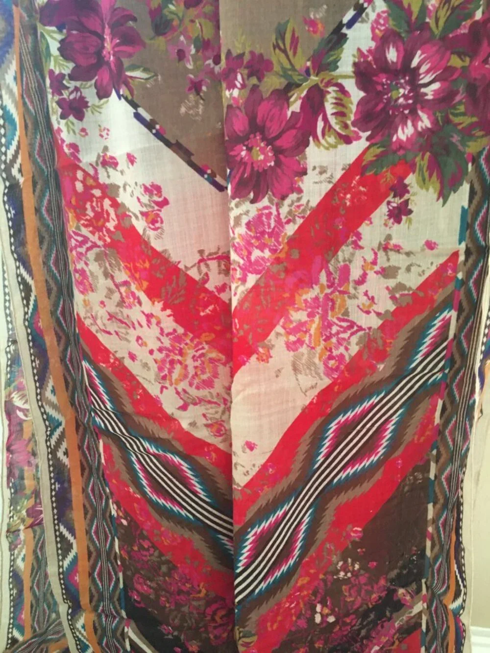 Kenzo wool silk scarf